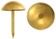 Tacks, polished plated brass,
3/8" diameter high domed,
per 100